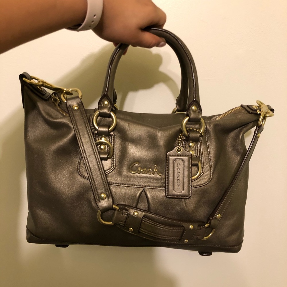 Coach metallic bag